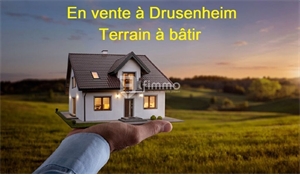 terrain a batir à la vente -   67410  DRUSENHEIM, surface 1153 m2 vente terrain a batir - UBI440761214